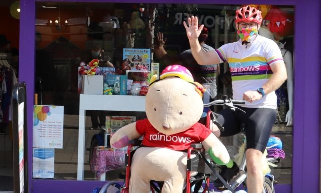 Rainbows physio saddles up for Tour de Hospice