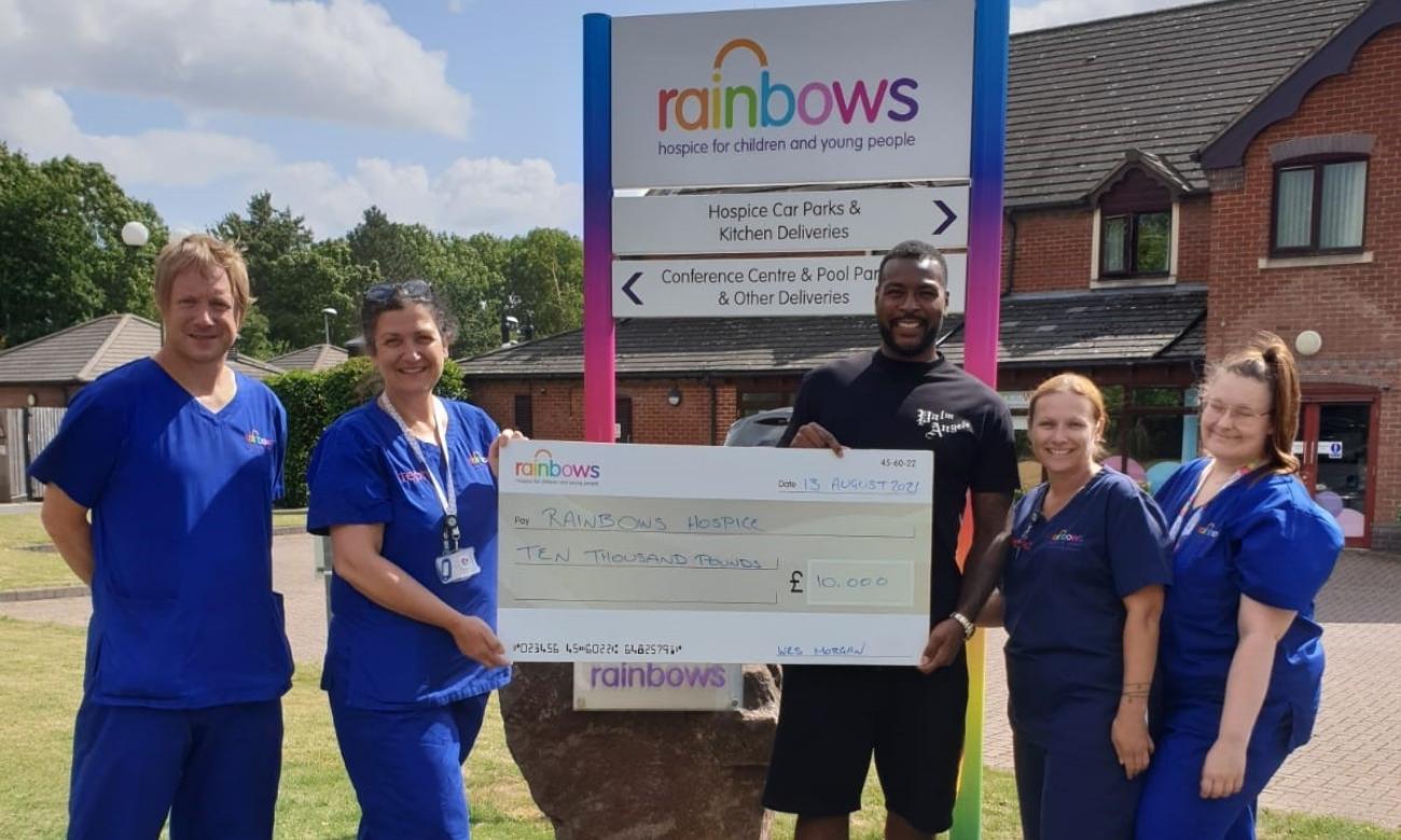 Premier League winner, Wes Morgan at Rainbows