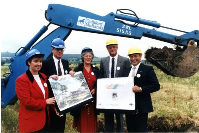 Harry and Gail Moore at the groundbreaking of Rainbows Hospice