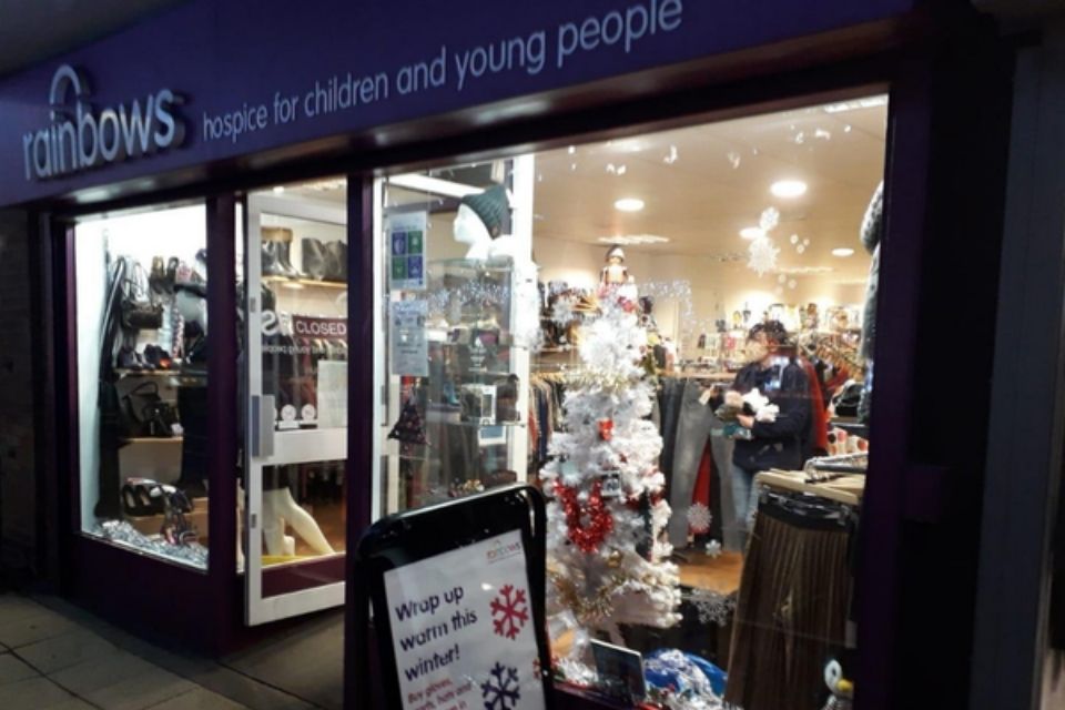 Rainbows Hospice shop in Blaby