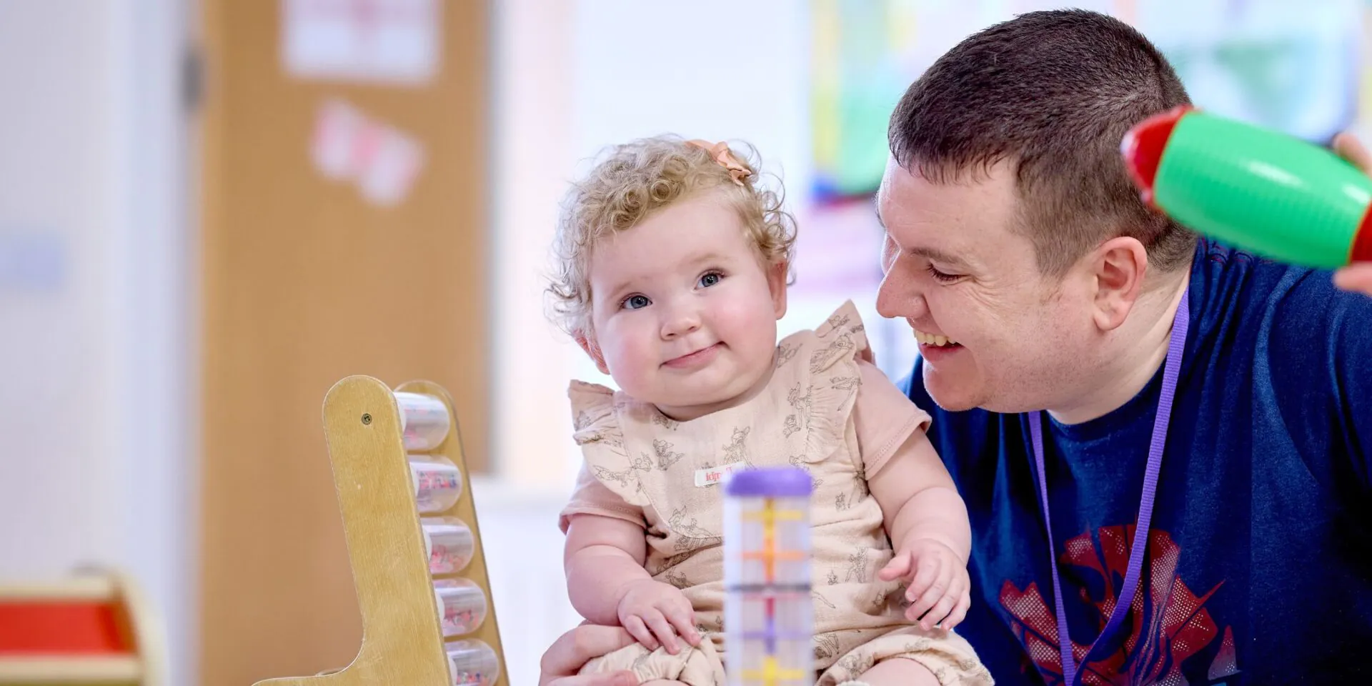 Evelyn and Dad at Rainbows Hospice